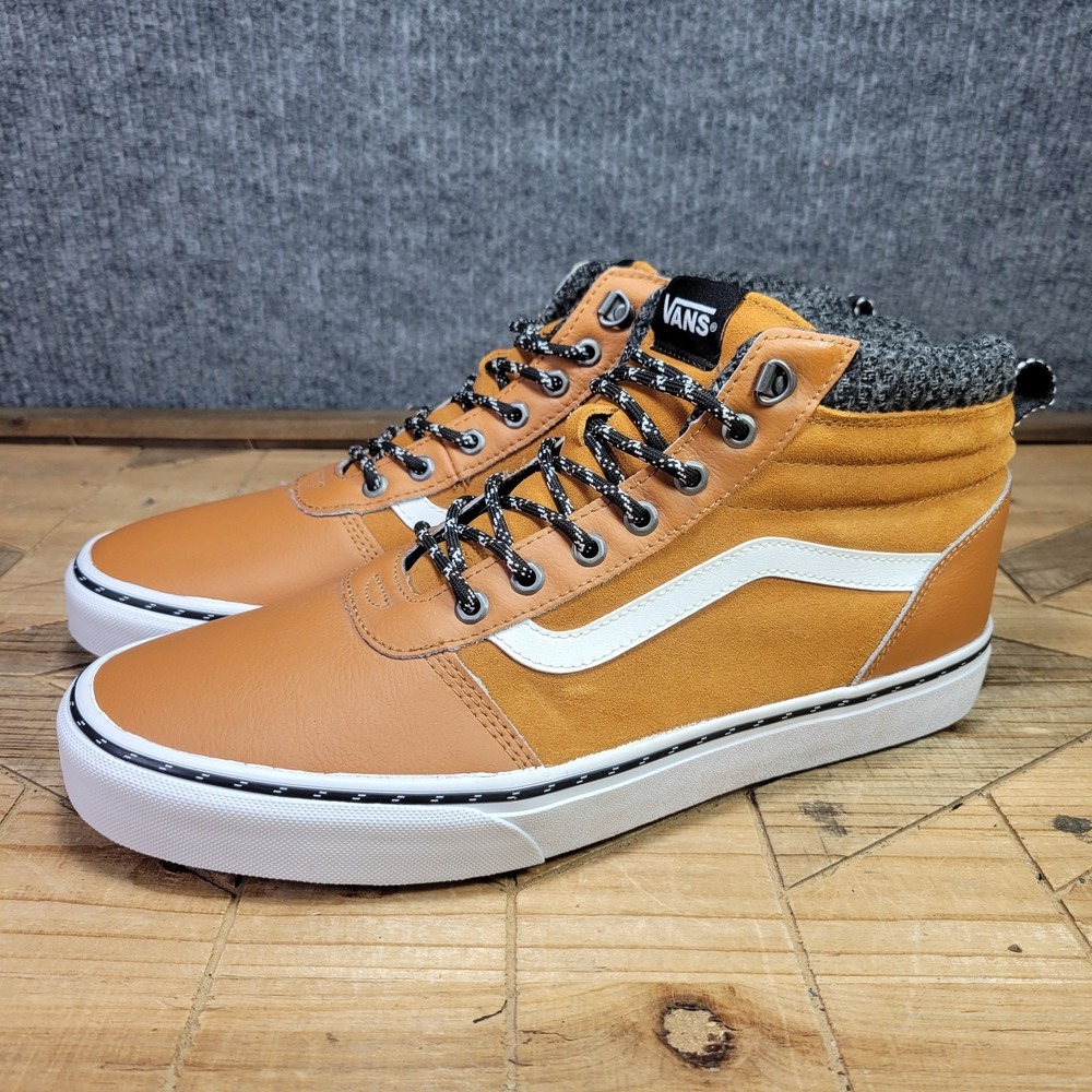 VANS Ward Hi MTE Men's 12 Hiking Sneakers Pumpkin Spice Leather Shoes Outdoors - Picture 2 of 13
